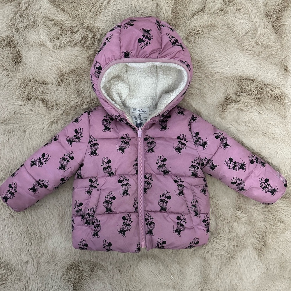 Gap mini mouse pink jacket size 2